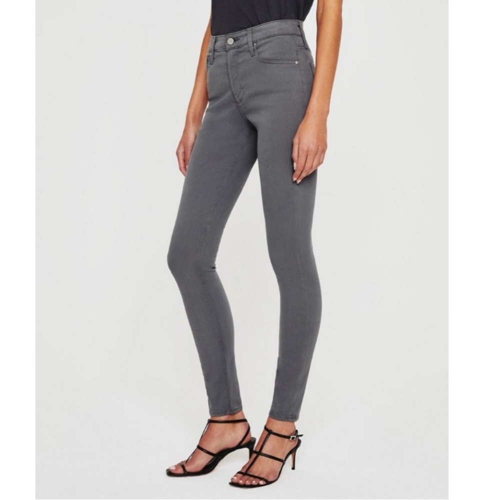 AG Farrah High Rise Skinny Jeans, Grey size 25 0